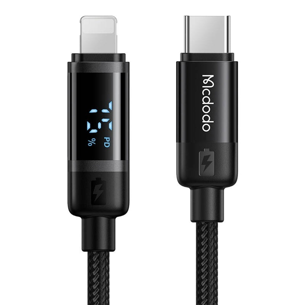 Cablu Date si Incarcare USB-C - Lightning McDodo CA-5210 Bat Display, 36W, 1.2m, Negru