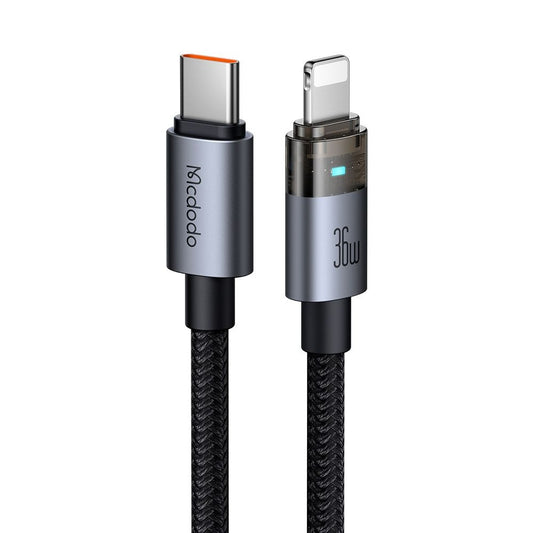 Cablu Date si Incarcare USB-C - Lightning McDodo CA-6940, 36W, 1.2m, Negru