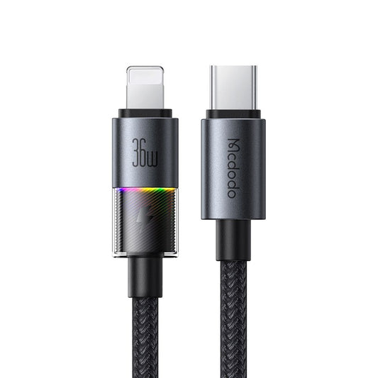 Cablu Date si Incarcare USB-C - Lightning McDodo CA-8190 Colorful, 36W, 1.2m, Negru