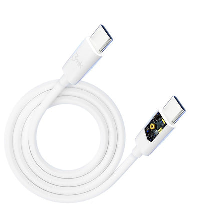 Cablu Date si Incarcare USB-C - USB-C 3MK Hyper, 100W, 2m, Alb