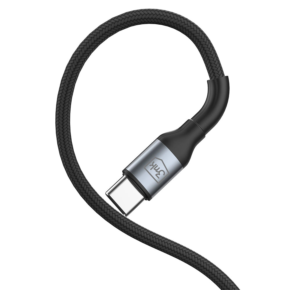 Cablu Date si Incarcare USB-C - USB-C 3MK Hyper N, 100W, 1m, Negru