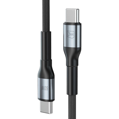Cablu Date si Incarcare USB-C - USB-C 3MK Hyper N, 60W, 2m, Negru