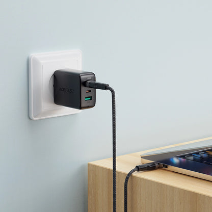 Cablu Date si Incarcare USB-C - USB-C Acefast C11-03, 60W, 1.2m, Negru