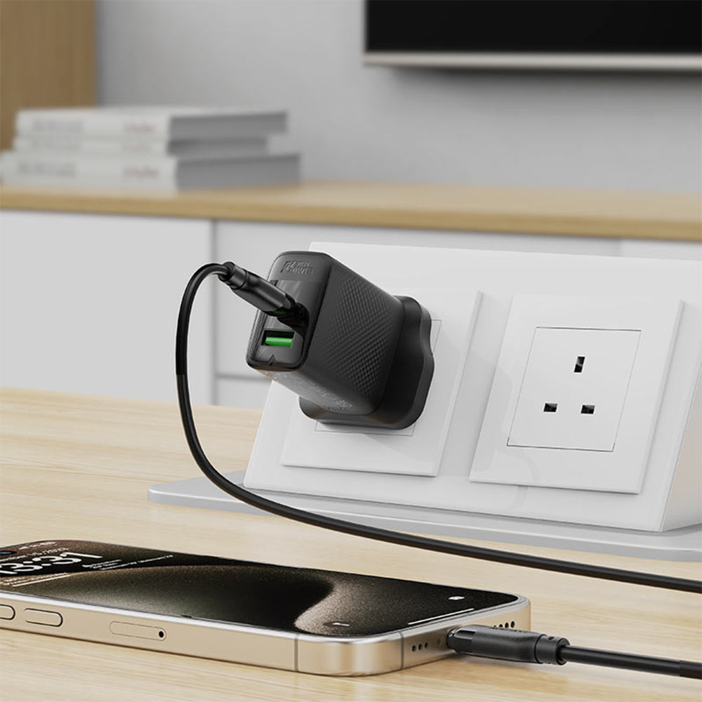 Cablu Date si Incarcare USB-C - USB-C Acefast C16-03, 60W, 1.2m, Negru