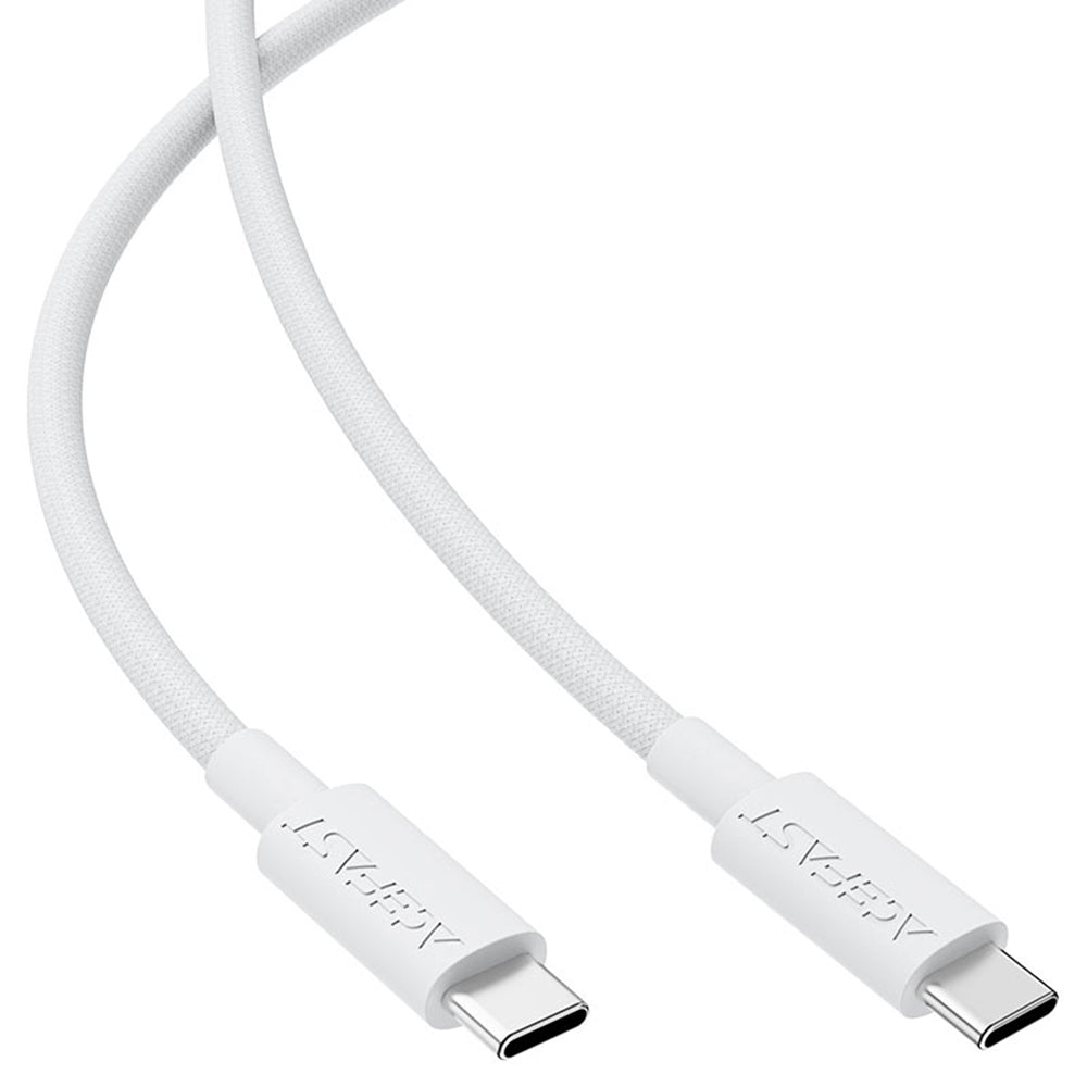 Cablu Date si Incarcare USB-C - USB-C Acefast C18-03, 60W, 1.2m, Alb
