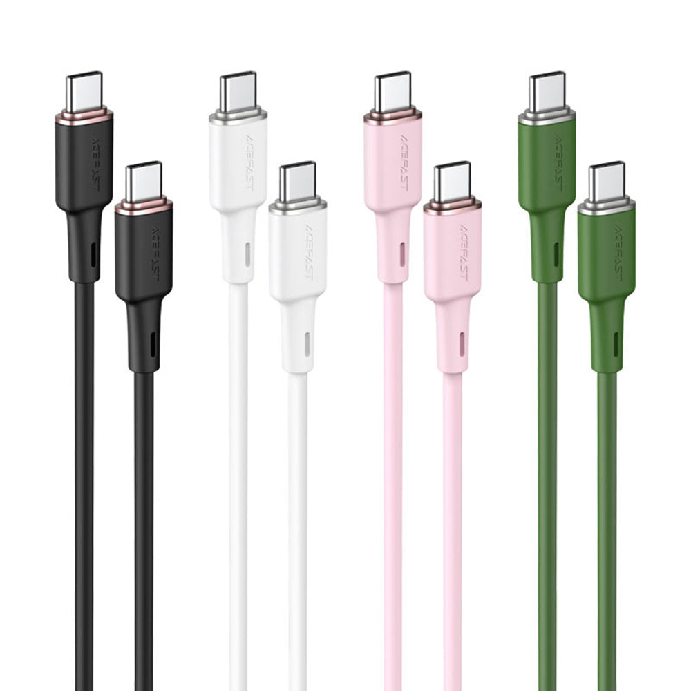 Cablu Date si Incarcare USB-C - USB-C Acefast C2-03, 60W, 1.2m, Negru