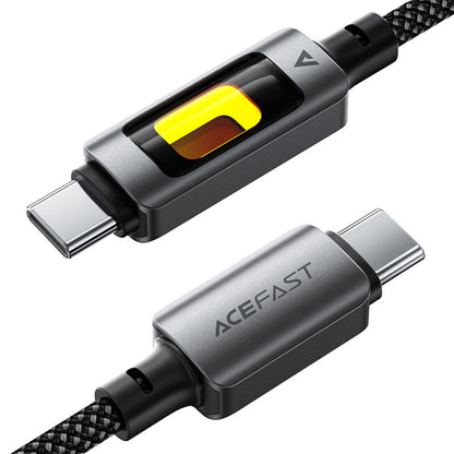 Cablu Date si Incarcare USB-C - USB-C Acefast C21-03, 60W, 1.2m, Negru