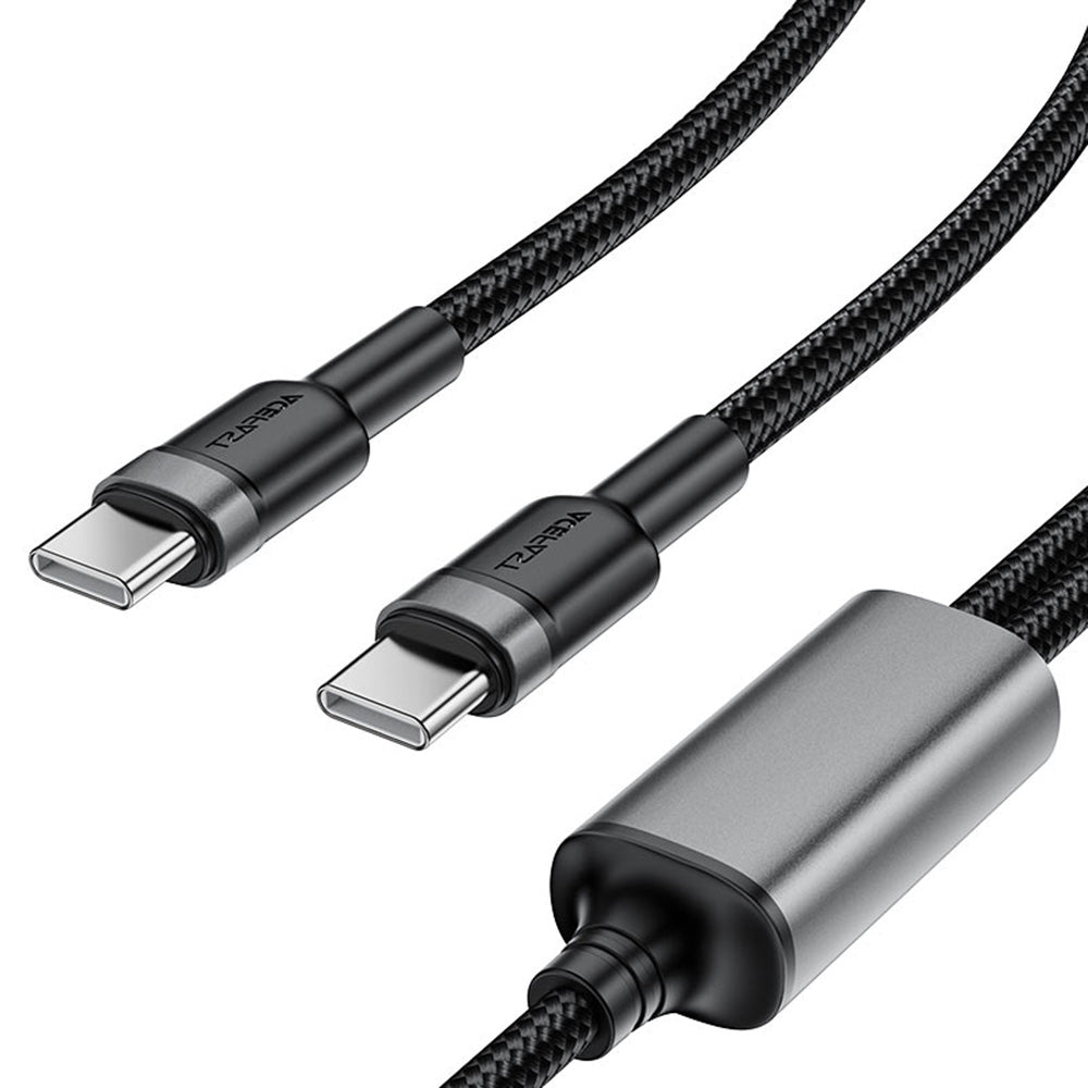 Cablu Date si Incarcare USB-C - 2 x USB-C Acefast C22-02, 100W, 1.25m, Negru