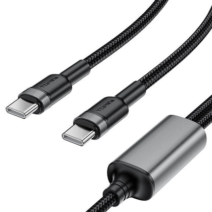 Cablu Date si Incarcare USB-C - 2 x USB-C Acefast C22-02, 100W, 1.25m, Negru