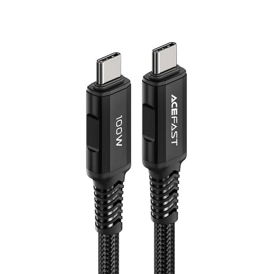 Cablu Date si Incarcare USB-C - USB-C Acefast C4-03, 100W, 2m, Negru