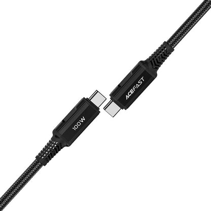 Cablu Date si Incarcare USB-C - USB-C Acefast C4-03, 100W, 2m, Negru