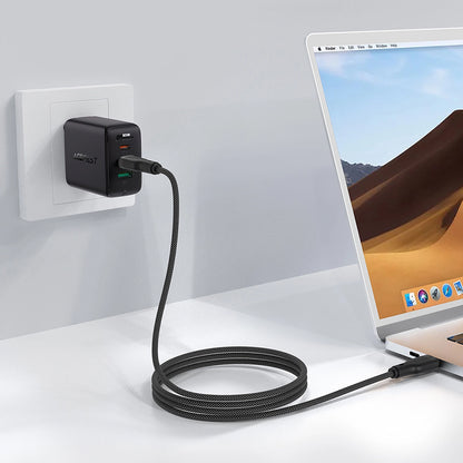 Cablu Date si Incarcare USB-C - USB-C Acefast C8-03, 60W, 1.2m, Negru