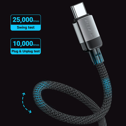 Cablu Date si Incarcare USB-C - USB-C Acefast C9-03, 60W, 1.2m, Negru