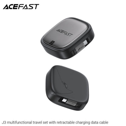 Cablu Date si Incarcare USB-C - USB-C Acefast Travel J3, 60W, 0.95m, Negru