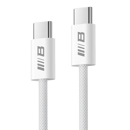 Cablu Date si Incarcare USB-C - USB-C Blueo, 100W, 1.2m, Alb