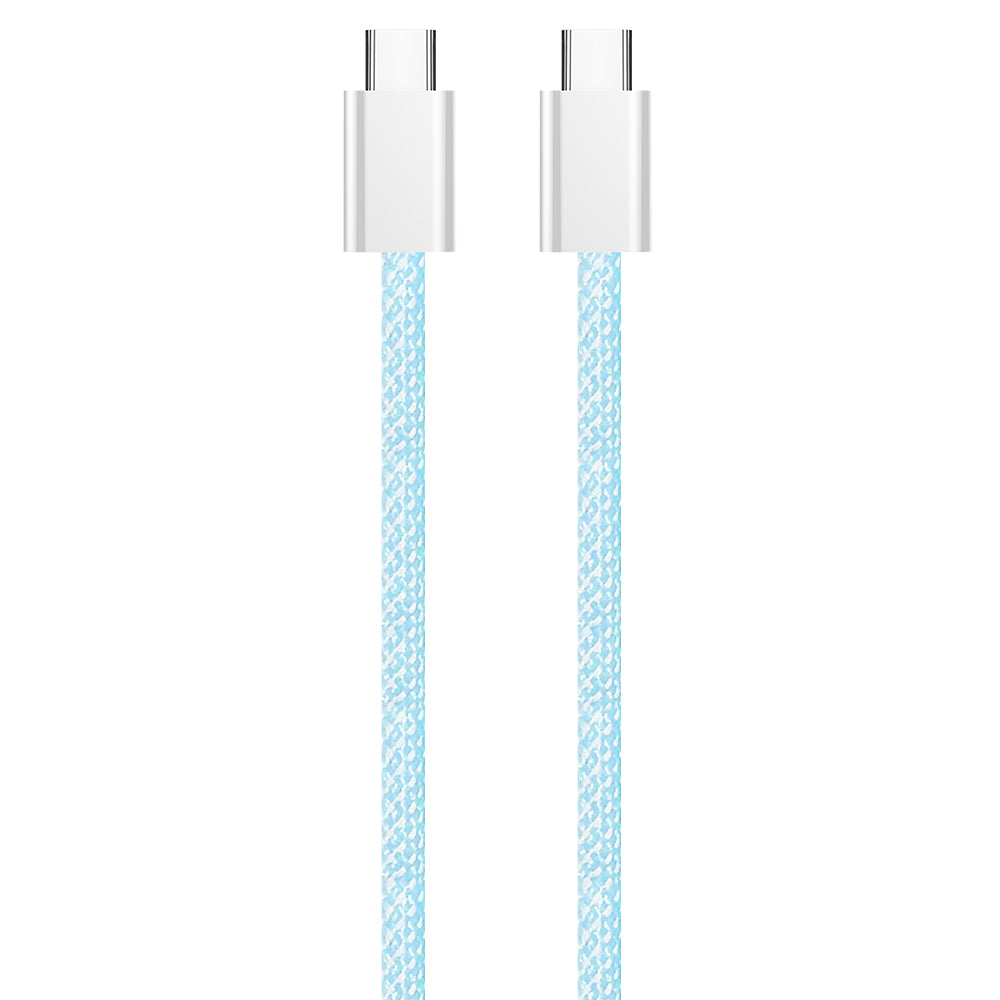 Cablu Date si Incarcare USB-C - USB-C ColorWay CW-CBPDCC061, 60W, 1m, Albastru