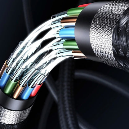 Cablu Date si Incarcare USB-C - USB-C Lito LD15 Display, 60W, 1m, Negru