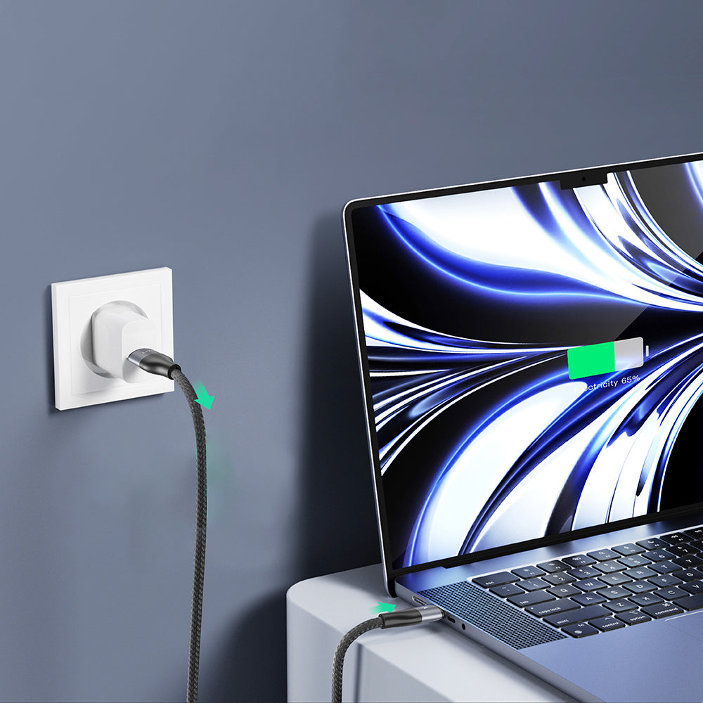 Cablu Date si Incarcare USB-C - USB-C Lito LD23CC, 100W, 1m, Gri