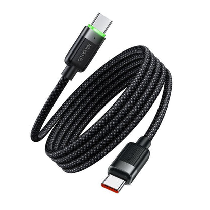 Cablu Date si Incarcare USB-C - USB-C McDodo CA-2000 Self Winding, 60W, 1.2m, Negru