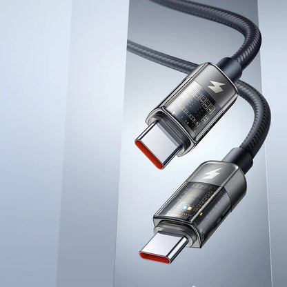 Cablu Date si Incarcare USB-C - USB-C McDodo CA-2840 Auto Power Off, 100W, 1.2m, Negru