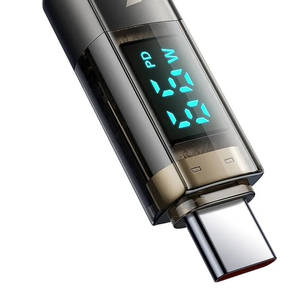 Cablu Date si Incarcare USB-C - USB-C McDodo CA-3610 Display Auto Power Off, 100W, 1.2m, Negru