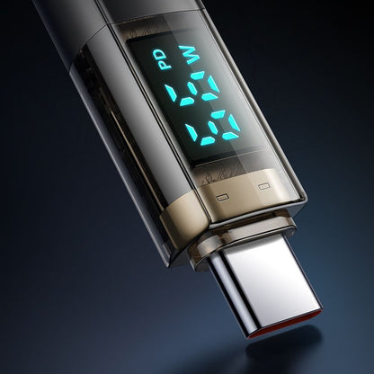 Cablu Date si Incarcare USB-C - USB-C McDodo CA-3610 Display Auto Power Off, 100W, 1.2m, Negru