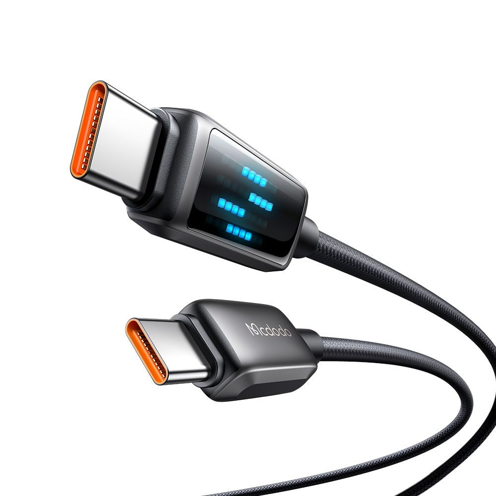 Cablu Date si Incarcare USB-C - USB-C McDodo CA-4250 Display, 100W, 1.2m, Negru
