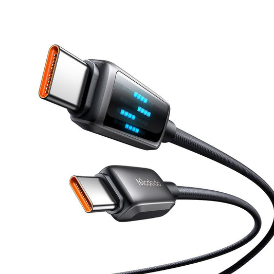Cablu Date si Incarcare USB-C - USB-C McDodo CA-4250 Display, 100W, 1.2m, Negru