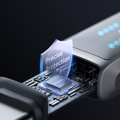 Cablu Date si Incarcare USB-C - USB-C McDodo CA-4250 Display, 100W, 1.2m, Negru