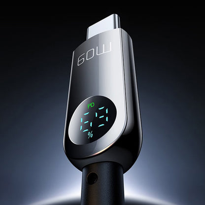 Cablu Date si Incarcare USB-C - USB-C McDodo CA-4780 Display, 60W, 1.2m, Negru