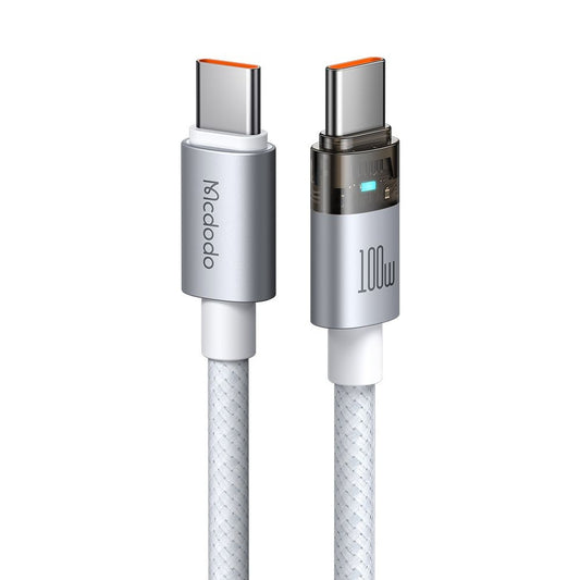 Cablu Date si Incarcare USB-C - USB-C McDodo CA-5582, 100W, 1.2m, Alb