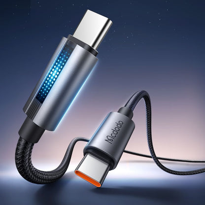 Cablu Date si Incarcare USB-C - USB-C McDodo CA-5740, 100W, 1.2m, Negru