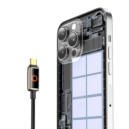 Cablu Date si Incarcare USB-C - USB-C McDodo CA-6681 Auto Power Off, 100W, 1.2m, Auriu