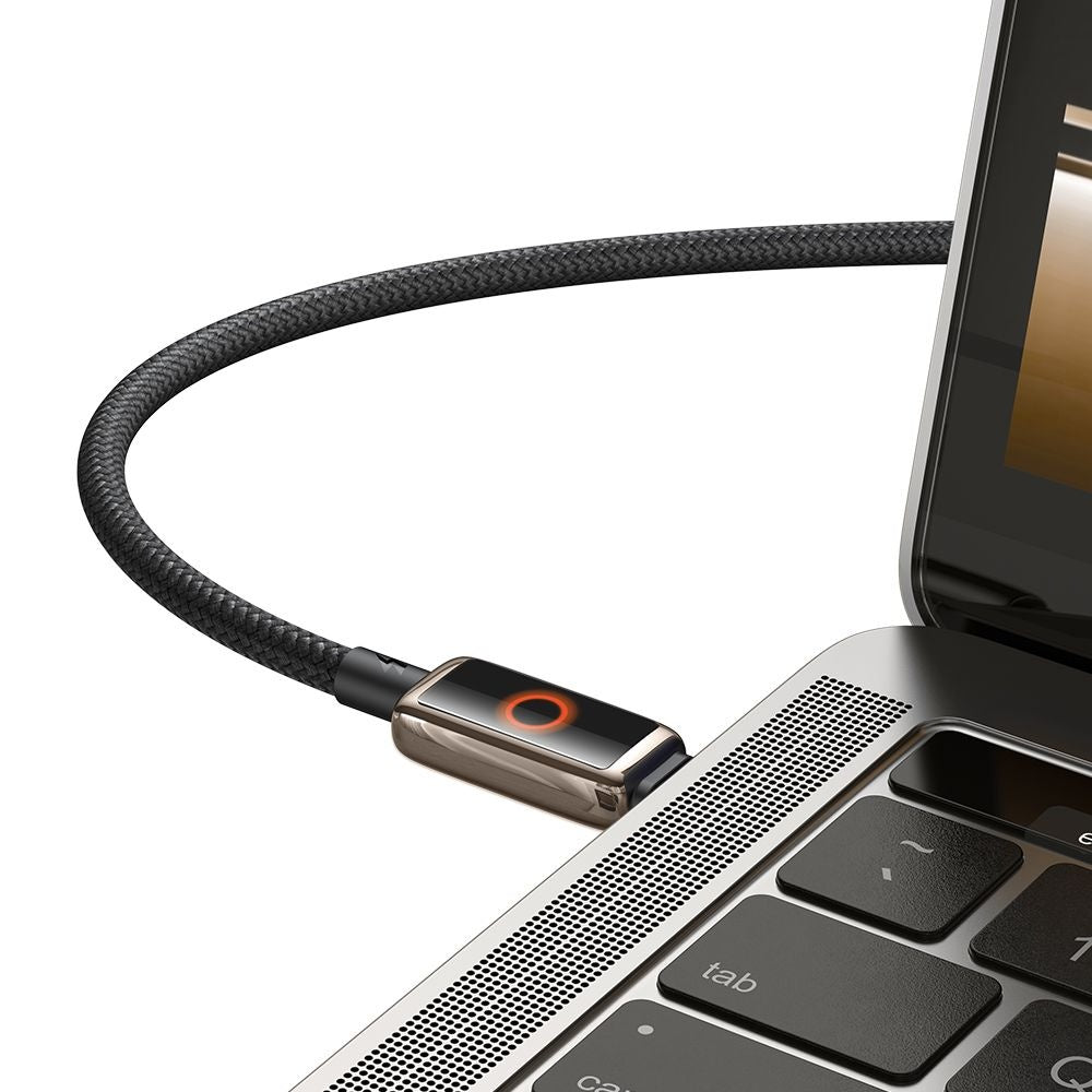 Cablu Date si Incarcare USB-C - USB-C McDodo CA-6681 Auto Power Off, 100W, 1.2m, Auriu