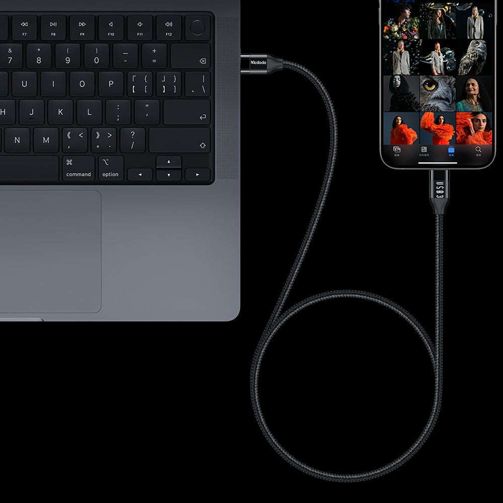 Cablu Date si Incarcare USB-C - USB-C McDodo CA-7132, 100W, 1.2m, Negru