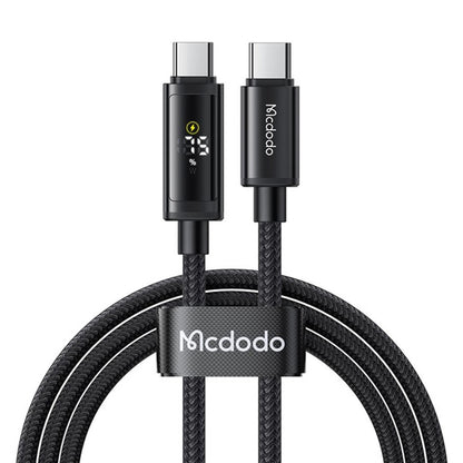 Cablu Date si Incarcare USB-C - USB-C McDodo CA-8000 Display, 100W, 1.2m, Negru