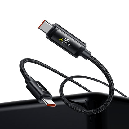Cablu Date si Incarcare USB-C - USB-C McDodo CA-8000 Display, 100W, 1.2m, Negru
