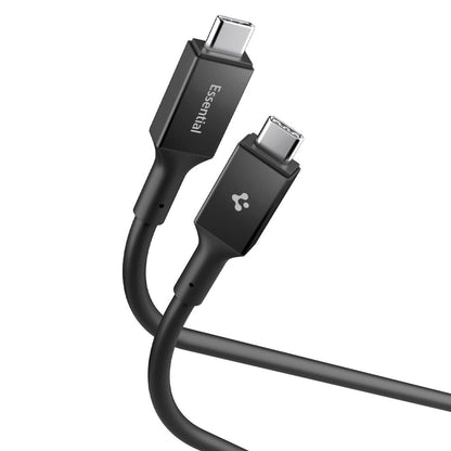 Cablu Date si Incarcare USB-C - USB-C Spigen EB10020CC, 100W, 2m, Negru