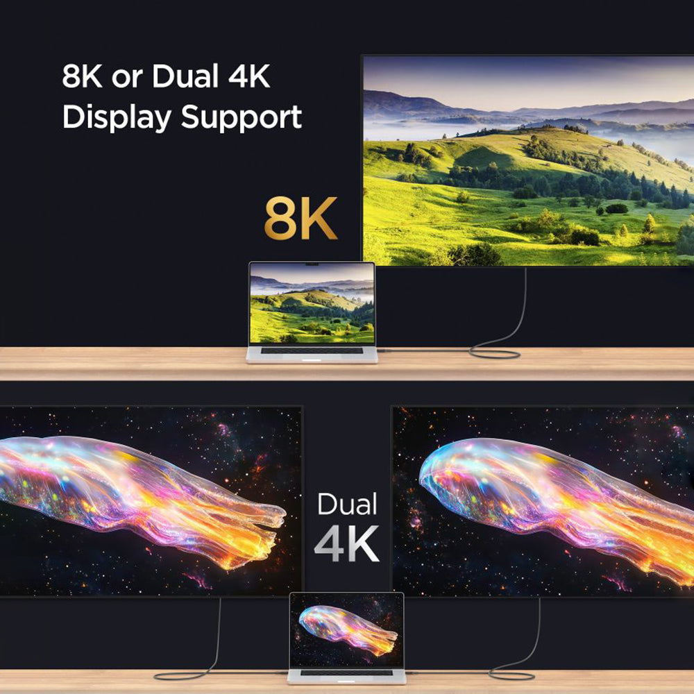 Cablu Date si Incarcare USB-C - USB-C Spigen EB24012CC, 240W, 1.2m, Negru ACA09461