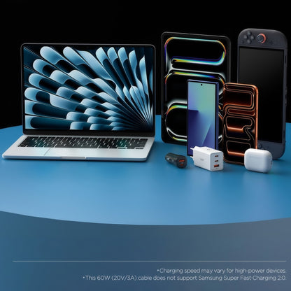 Cablu Date si Incarcare USB-C - USB-C Spigen EB6010CC, 60W, 1m, Roz ACA10414