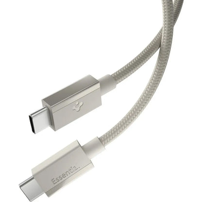 Cablu Date si Incarcare USB-C - USB-C Spigen EB6015CC, 60W, 1.5m, Gri Titan ACA10419