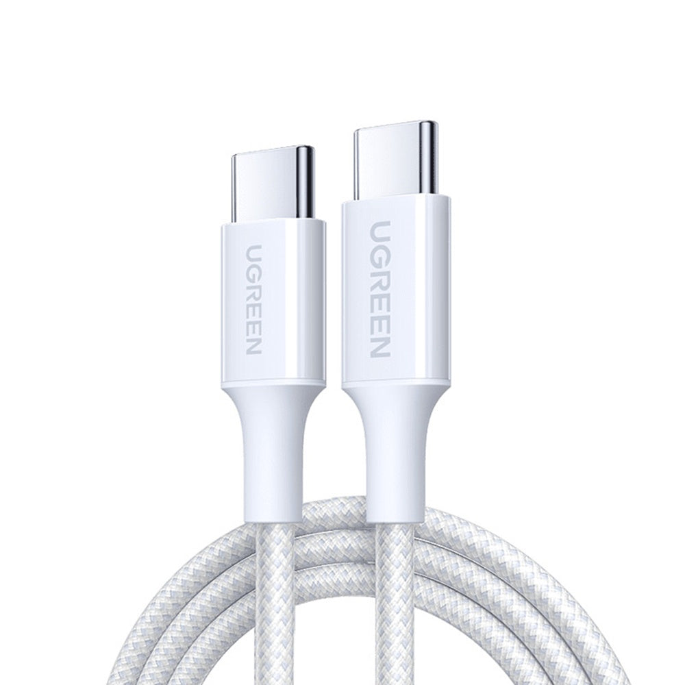 Cablu Date si Incarcare USB-C - USB-C UGREEN L501, 60W, 1m, Alb