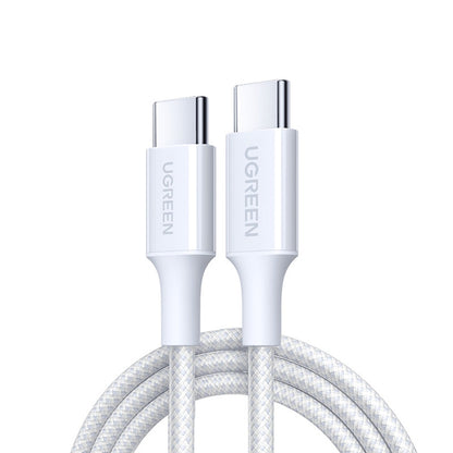 Cablu Date si Incarcare USB-C - USB-C UGREEN L501, 60W, 1m, Alb