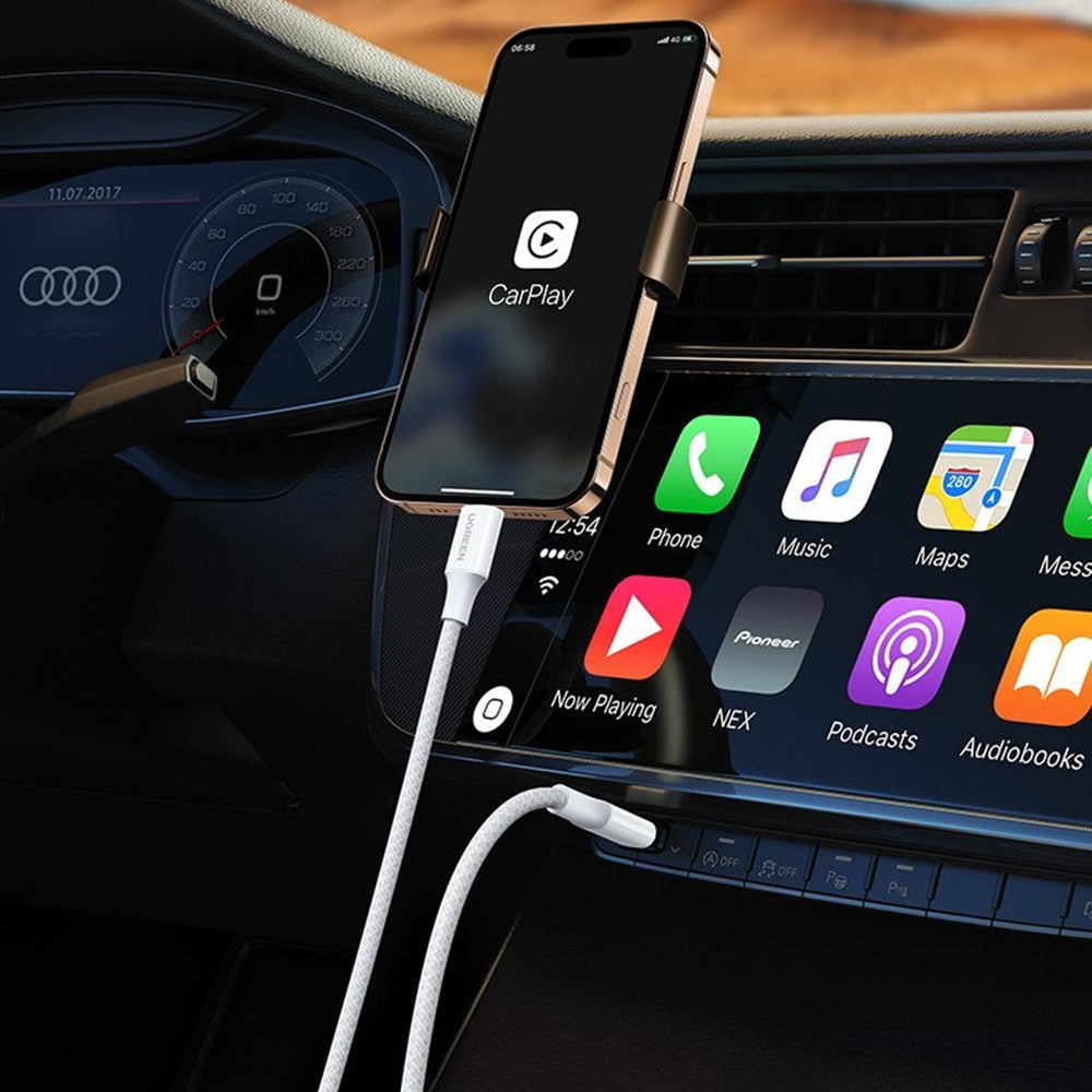 Cablu Date si Incarcare USB-C - USB-C UGREEN L501, 60W, 1m, Gri