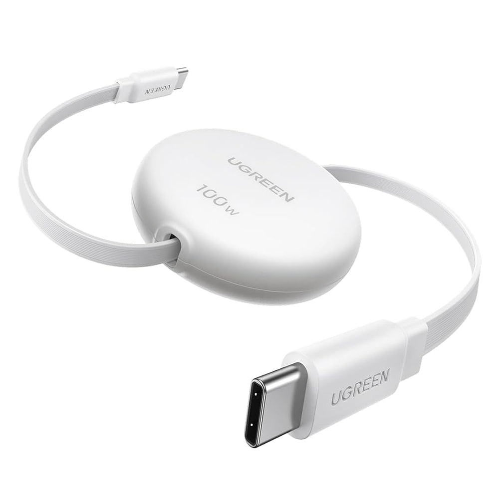 Cablu Date si Incarcare USB-C - USB-C UGREEN L531, 100W, 1m, Alb