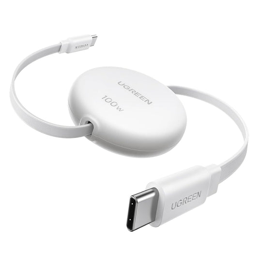 Cablu Date si Incarcare USB-C - USB-C UGREEN L531, 100W, 1m, Alb