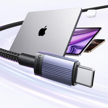 Cablu Date si Incarcare USB-C - USB-C UGREEN L532, 240W, 3m, Gri
