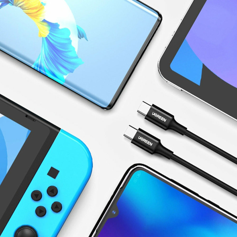 Cablu Date si Incarcare USB-C - USB-C UGREEN US300 (80371), 100W, 1m, Negru