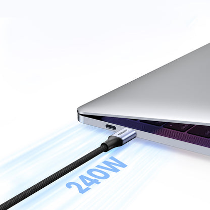 Cablu Date si Incarcare USB-C - USB-C UGREEN US535, 240W, 1m, Gri