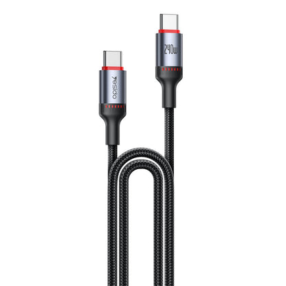 Cablu Date si Incarcare USB-C - USB-C Yesido CA185, 240W, 1.2m, Negru